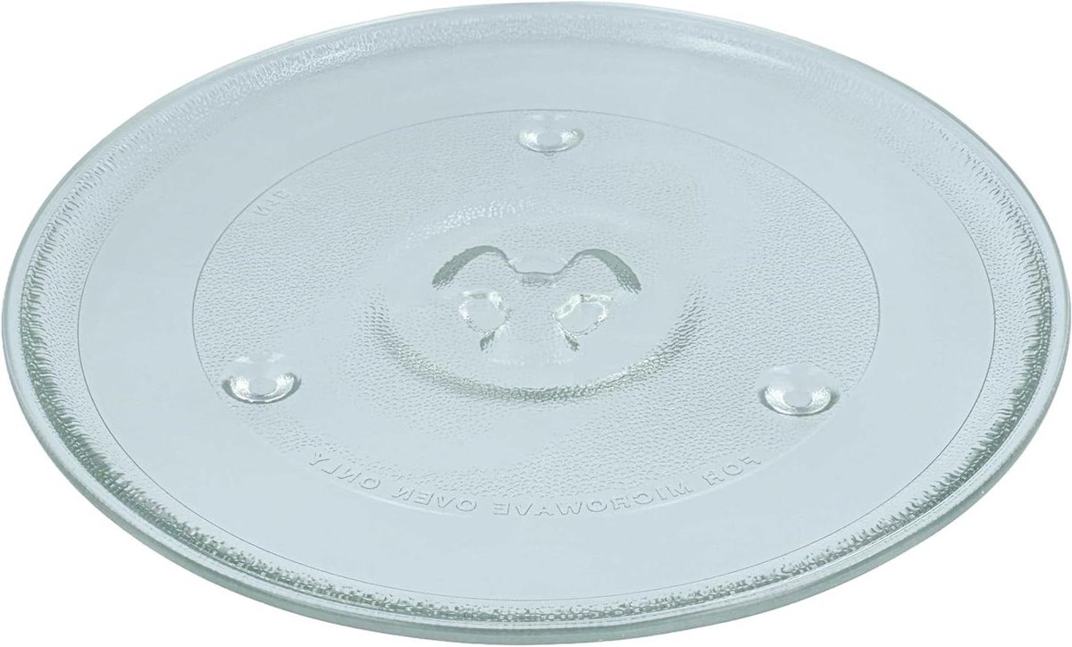 Magnetron Draaiplateau - Draaischijf Glasplaat - Gelijkmatig Opwarmen - Y-vormige Bevestiging - 27 cm - Transparant
