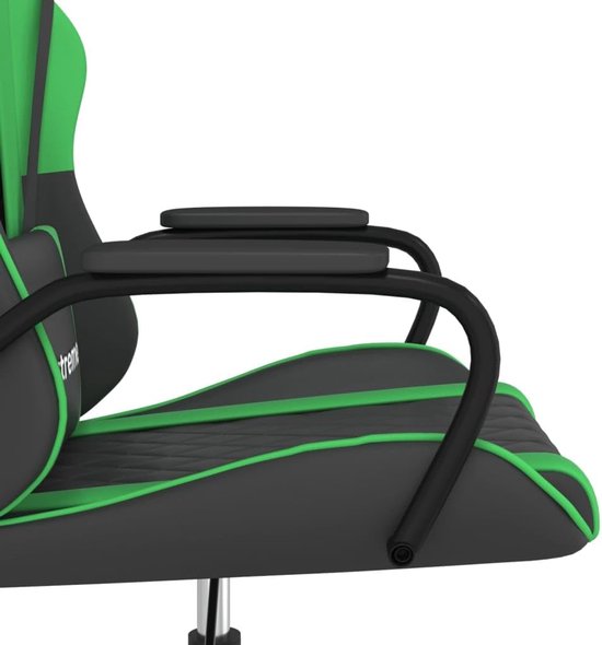 Gaming Stoel - Race Stoel Bureau Stoel - Comfortabel Gamen - Met Massagefunctie - Verstelbare Hoogte - Zwart Groen — afbeelding 3