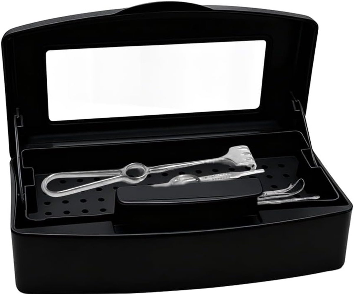 Sterilisator en Desinfectie Tray voor Nageltools, Manicure Box voor Schoonmaak en Hygiëne in Schoonheidssalons en Laboratoria
