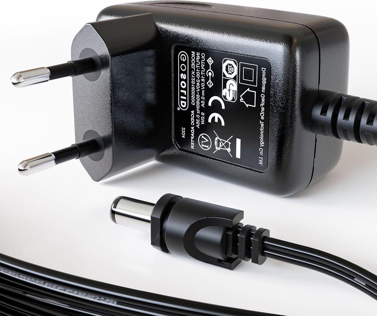 Stofzuiger Oplader - Adapter Snoerloos - Stofzuiger Opladen - Compact Design - 1 Aantal - Zwart