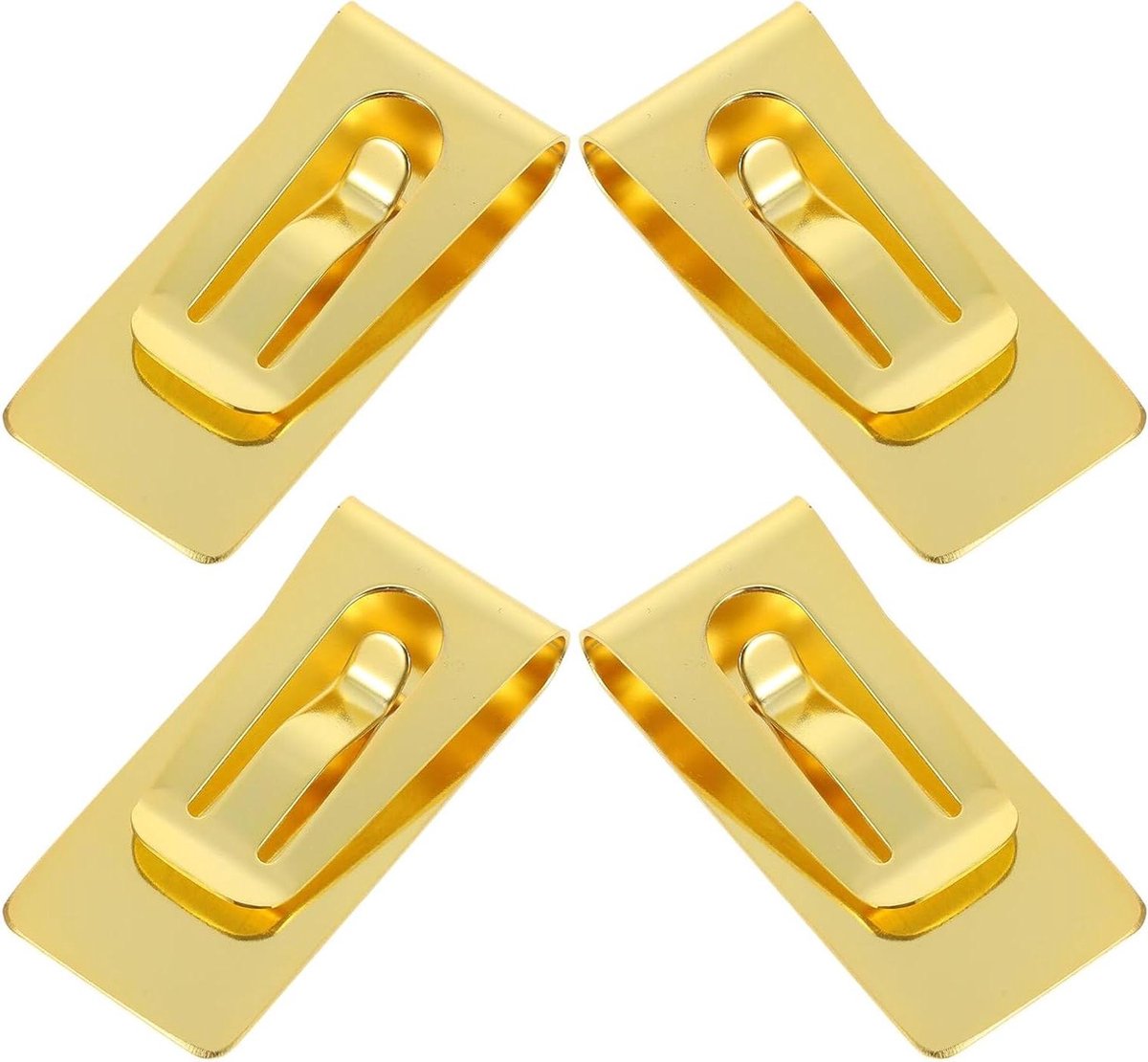 Geldclip Set - Kaarthouder Metaal - Zakelijk Gebruik - Roestvrij Staal - 5.6 cm - Goud