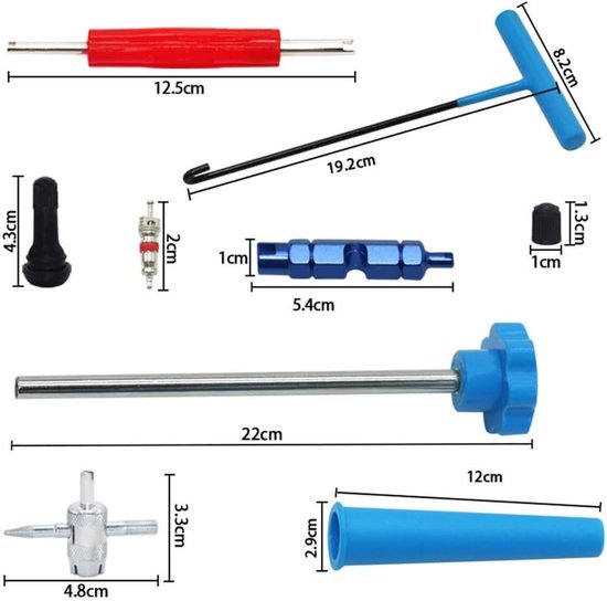 Ventielsteel Reparatiekit - Klepsteel Vervanging - Banden Onderhoud - Directe Vervanging - TR413 - Grijs — afbeelding 3