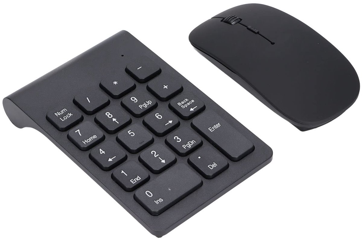Dailygoody - Draadloze Muiscombinatie - 2,4 GHz - Plug-and-play - Draagbaar Formaat - Brede Compatibiliteit - 1200 Dpi - Geschikt voor Thuis en K