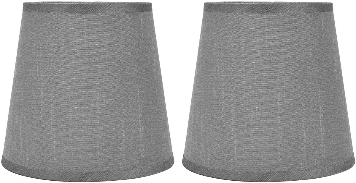 Dailygoody - Indoor Lampenkap - Tafellampenkap - Stijlvolle woondecoratie - Grijs - E14 lampenkappen - Perfect voor sfeerverlichting - Geschikt voor t