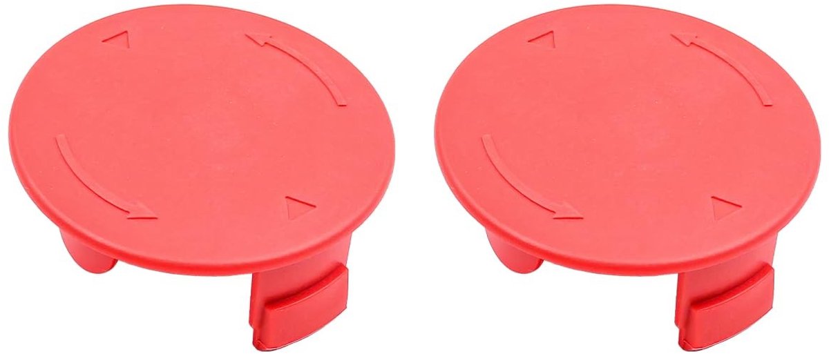 Dailygoody - Vervanging Spoel Cover - 2 - Duurzaam en Slijtvast - Rood - Geschikt voor Bosch Grastrimmer - Perfecte Vervanging
