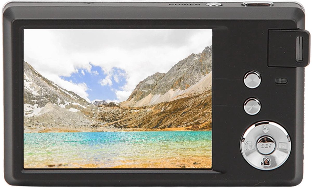 Dailygoody - Digitale camera - 48MP - 4K Video - Compact - 16X Zoom - Geschikt voor kinderen en volwassenen - Zwart