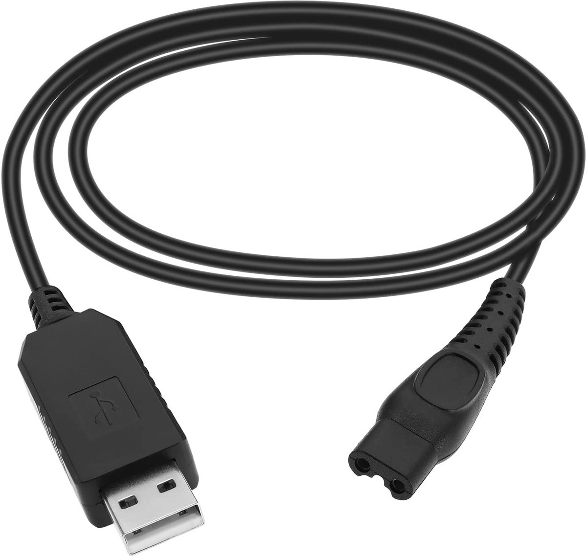 Dailygoody - Solidchoice - Dailygoody - USB scheerapparaat oplader - 1M kabel - Duurzaam en flexibel - Zwart - Compatibel met diverse modellen - Opladen in een handomdraai