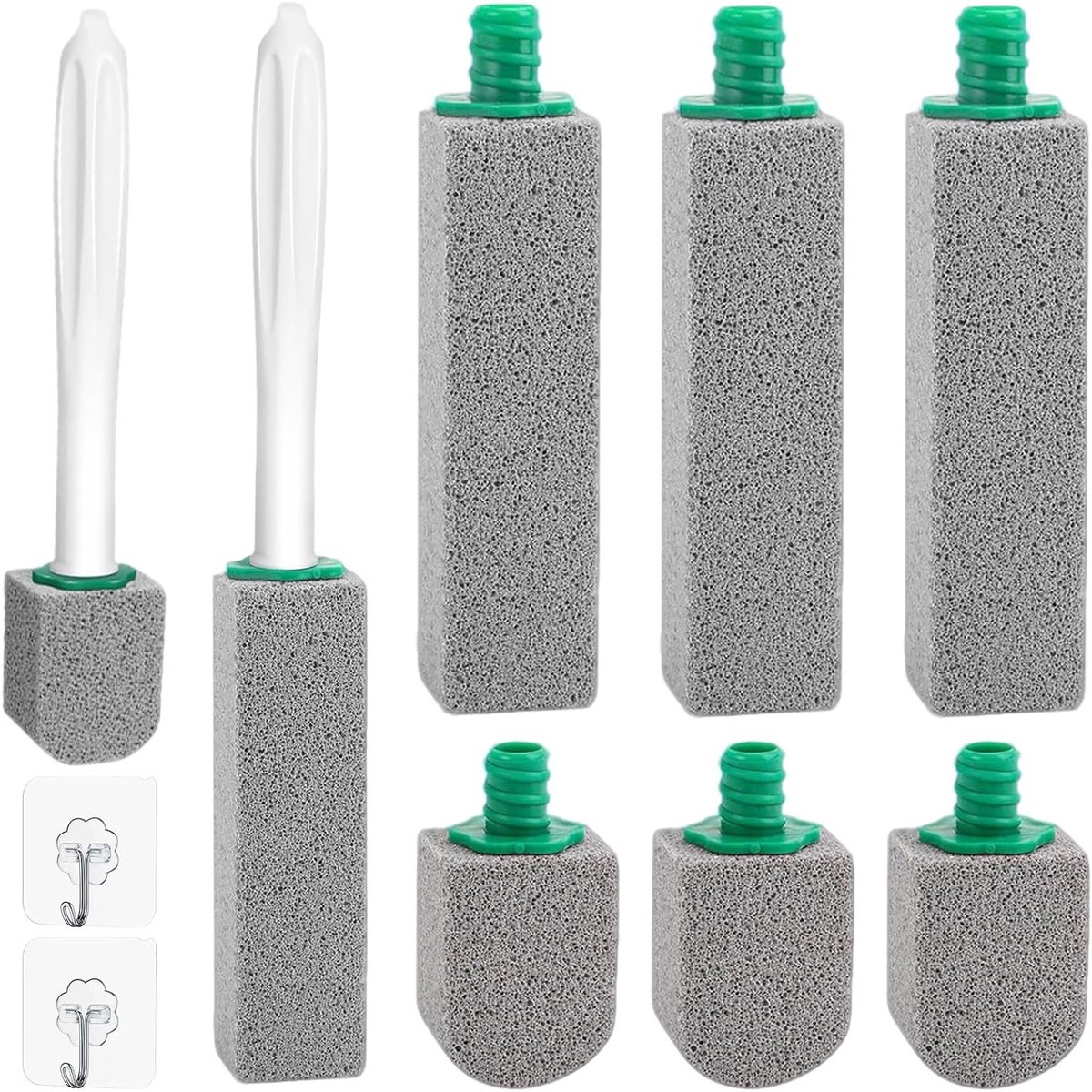 10 Stuks Pumice Steen Toilet Cleaner met Handvat, Polijststeen voor Toilet, Badkamer en Keuken, Ideaal voor Vlekkenverwijdering en Onderhoud