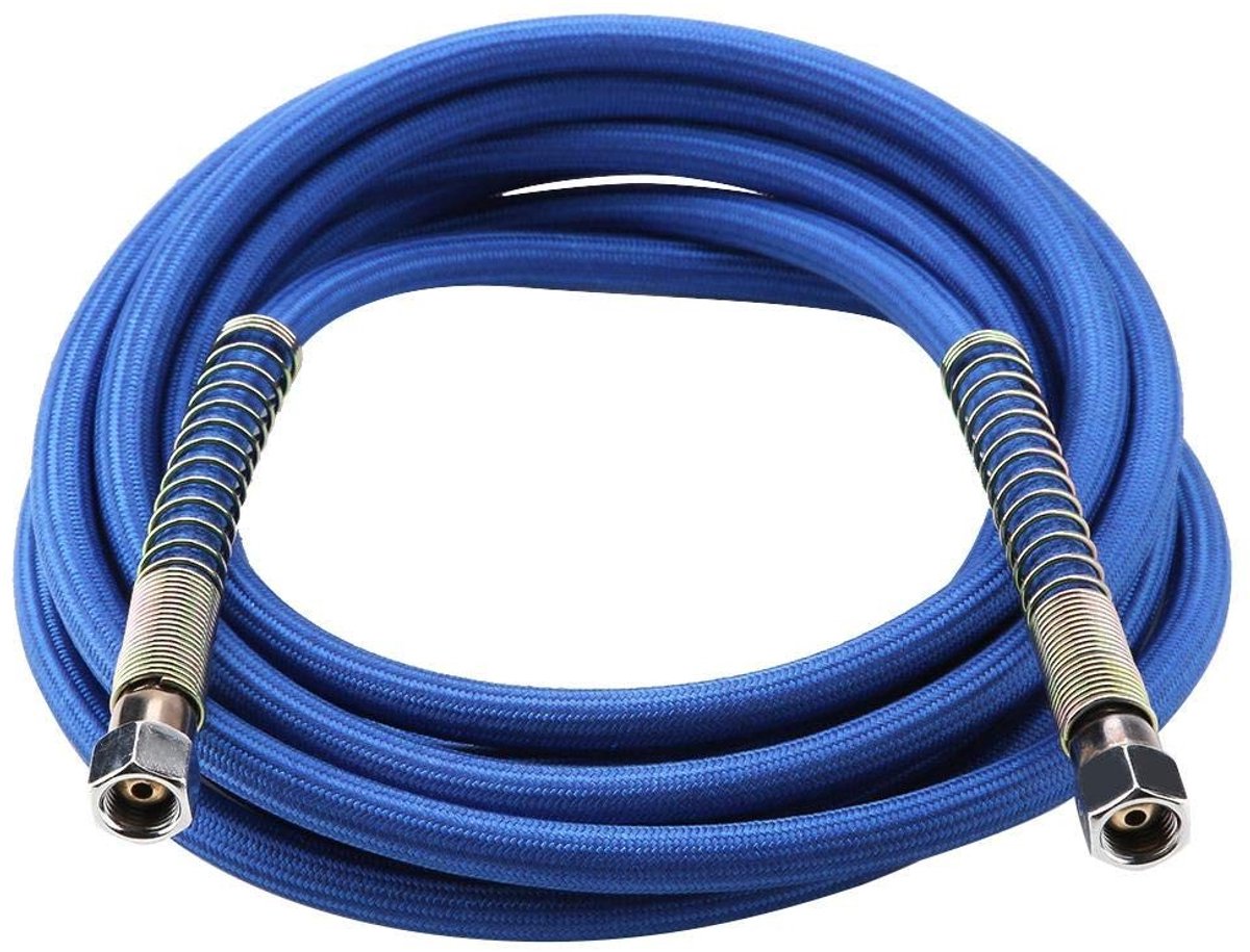 Dailygoody - Solidchoice - Dailygoody - Steamslang - Hoge druk - Duurzaam Teflon - Blauw - Geschikt voor stoomstrijkers - 5 meter lang - 4 MPa