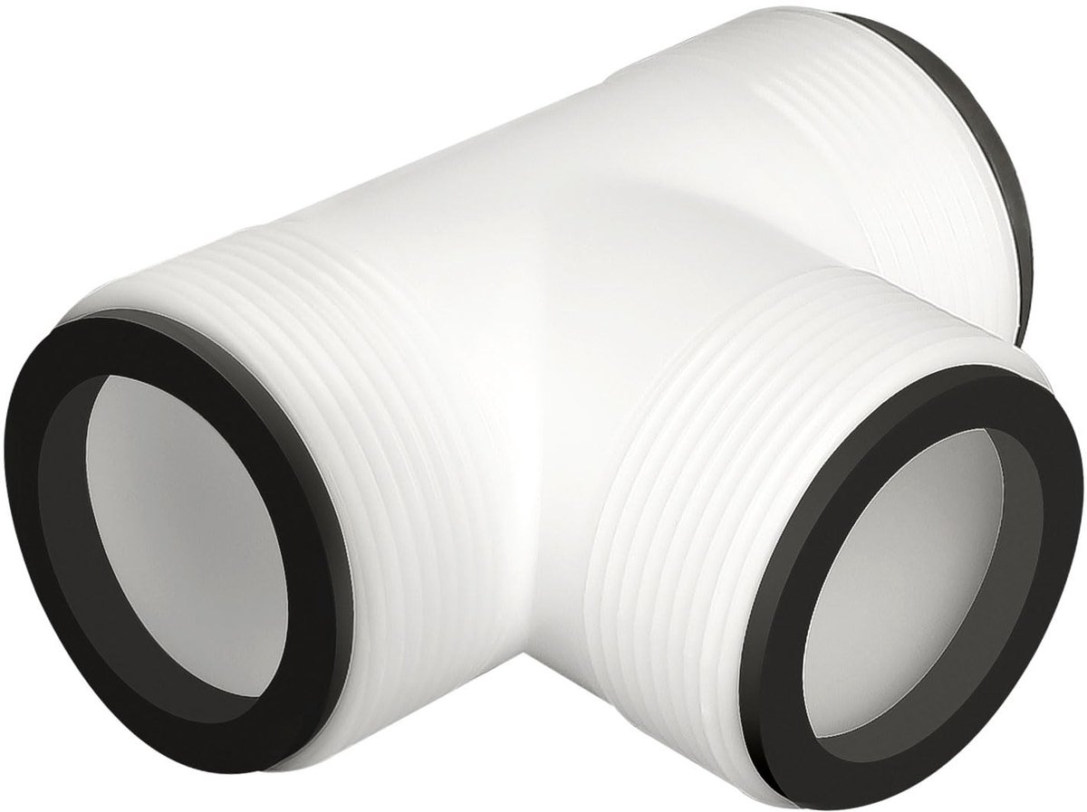 Dailygoody - Pool adapter 38 mm - 3-way verbinding - Duurzaam PVC - Tuinaccessoire - Slangverbinding - Geschikt voor Intex en Coleman - 1 stuk