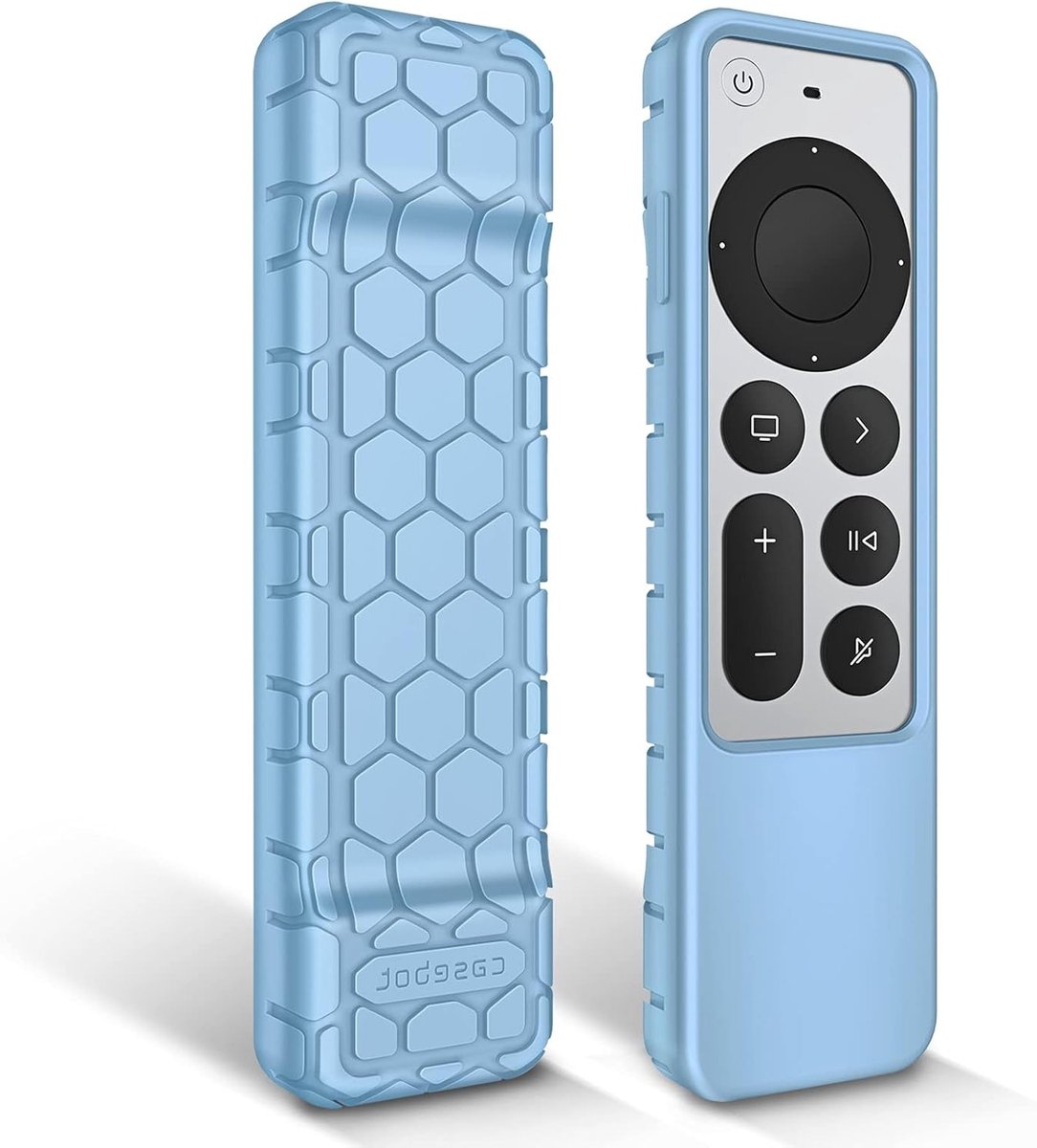 Beschermhoes voor Apple TV 4K en HD Siri Remote - Lichtgewicht Siliconen, Schokbestendig en Antislip in Hemelsblauw