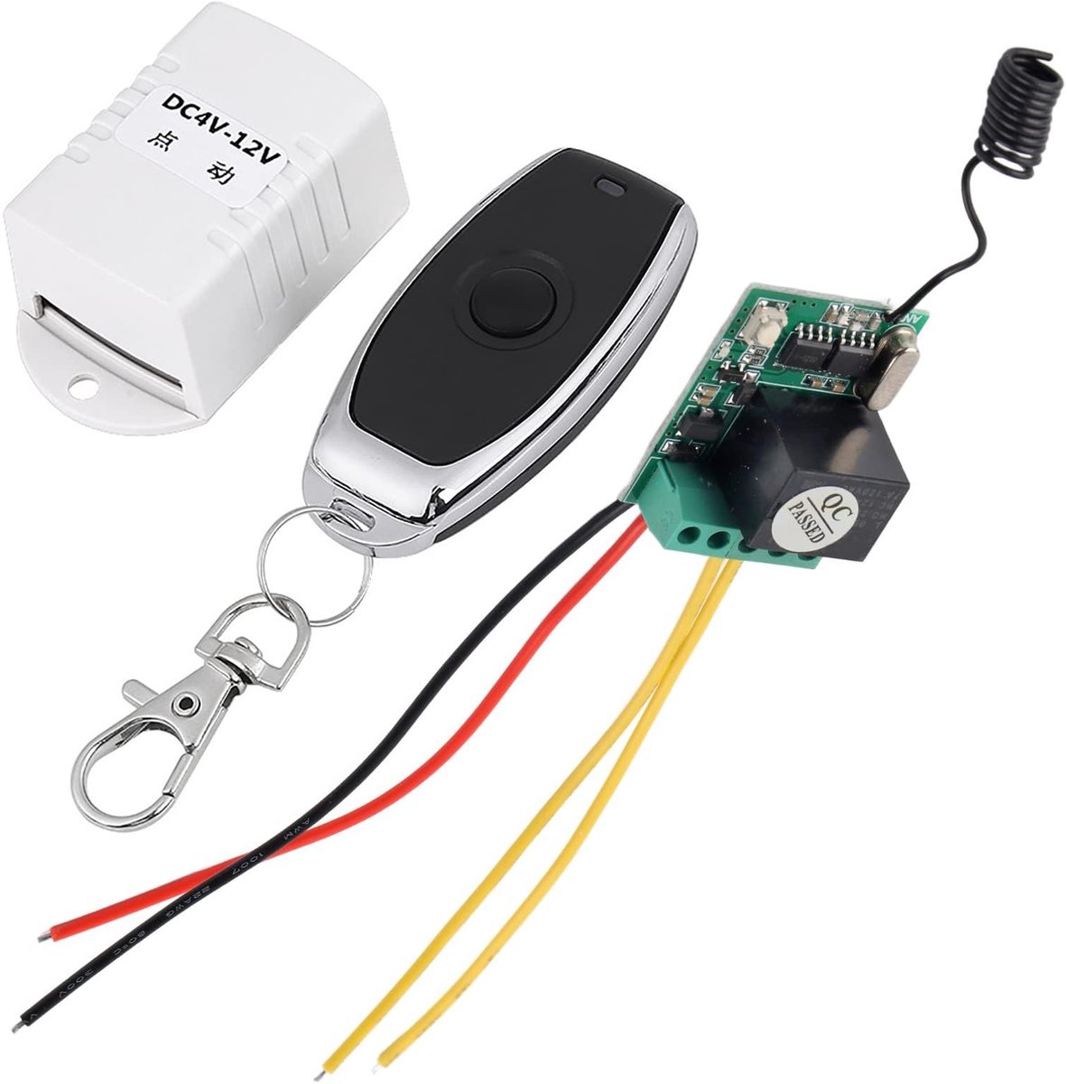 Dailygoody - Draadloze Relay Ontvanger - 12V - Ideaal voor Automatisering - Compact Formaat - Schakelaar voor Computer en Auto - Betrouwbare Relay Con..
