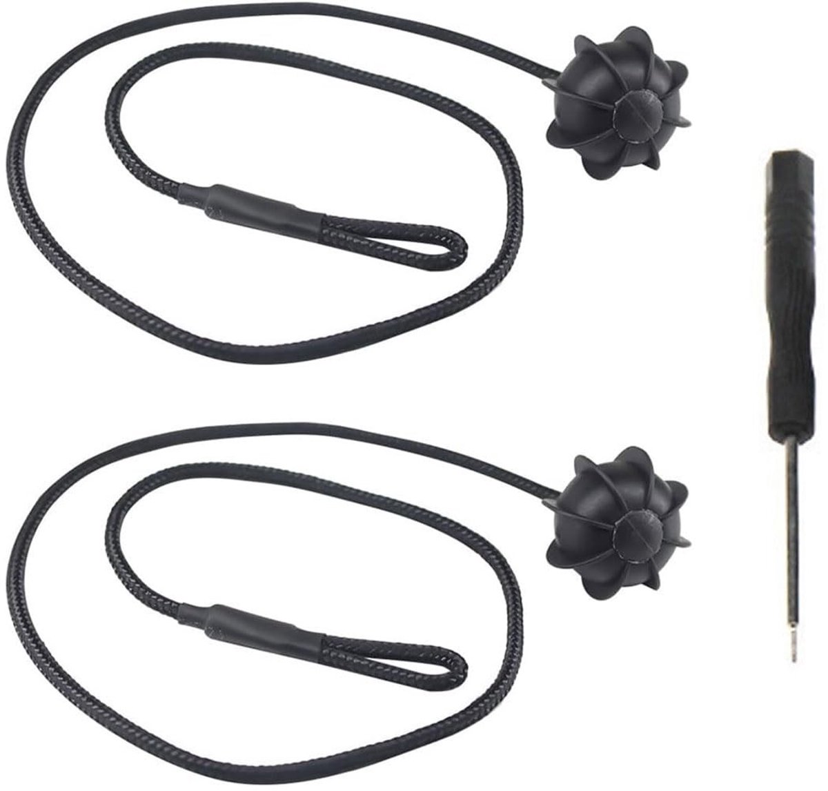 Dailygoody - Trunk Cover Tyre Holder - Universele Hoedplank Bevestigingsriemen - Zwart - Auto Accessoires - Geschikt voor VW Golf - Set van 2