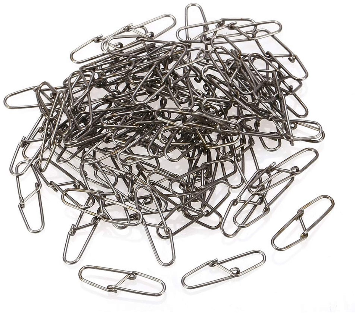 Dailygoody - Power Clips - Vissen - Roestvrij staal - Stevig en duurzaam - Eenvoudig aas wijzigen - Geschikt voor vissers - 100 stuks