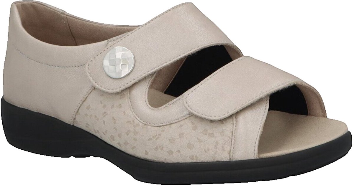 Solidus -Dames - zandkleur - sandalen - maat 38
