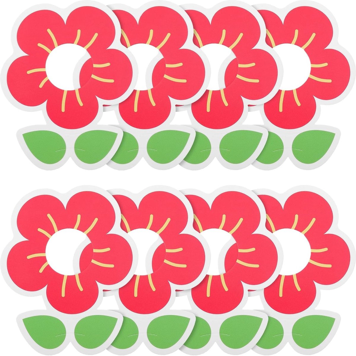 Lollipophouder 50 Stuks - Papieren Candyhouder voor Lollies, Jam en Snoepgoed met Bloemenontwerp, Perfecte Cadeaukaarten voor Feestjes en Verjaardagen