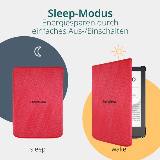 PocketBook Verse Pro e-reader Passion Red – 6 inch – 16 GB – waterdicht + Rood Hoesje – voordeelbundel — afbeelding 3