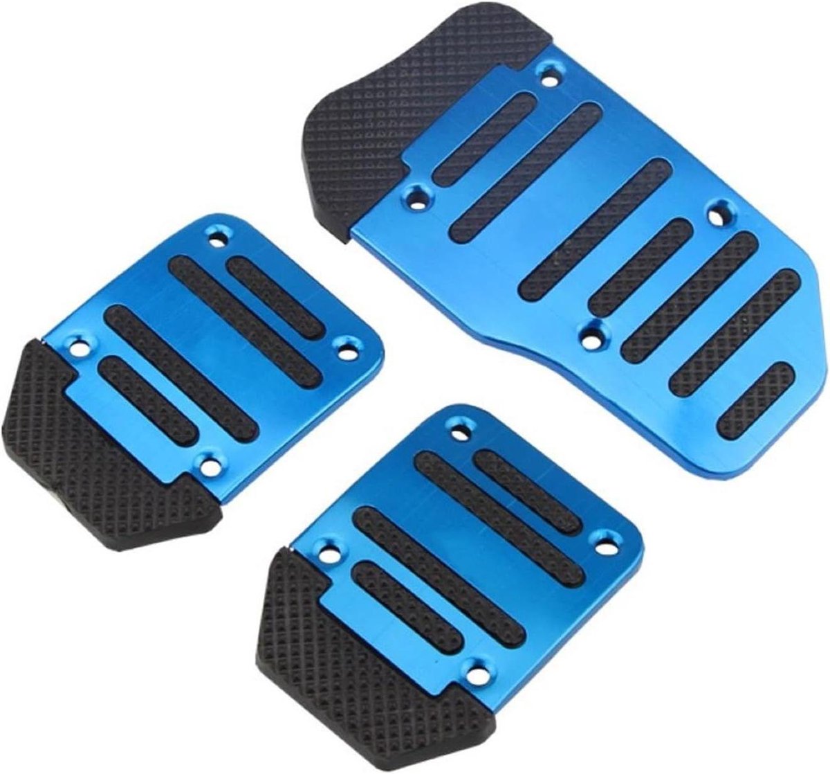 Auto Pedaal Covers - Voetpedaal Set - Verbeterde Grip - Antislip Ontwerp - 3 Stuks - Blauw