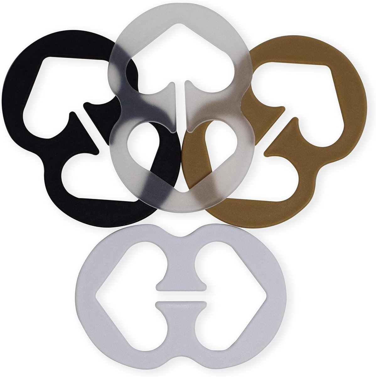 Bh Clips - Straps Versteller - Kleding Combineren - Verstelbare Set - 4 Stuks - Zwart