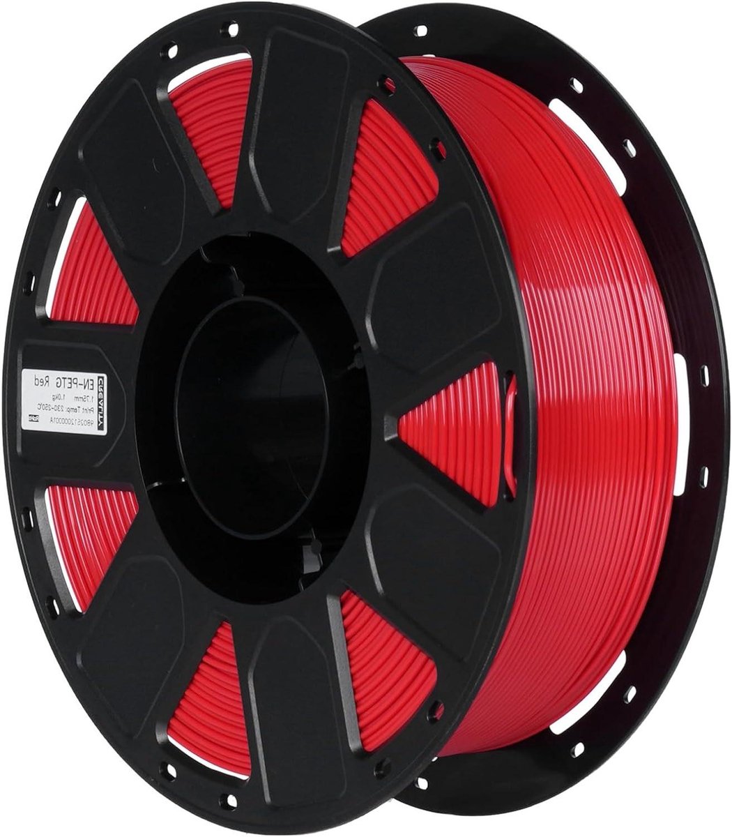 3D Printer Filament - PETG Draad - Modelbouw Maken - Hoge Taaiheid - 1.75 mm 1kg - Rood