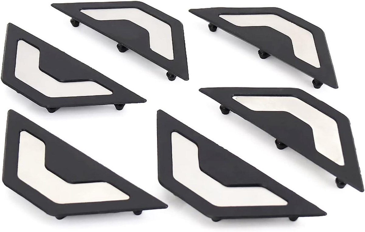 Motorfiets Voetsteunen - Pedaal Platen - Verbeterde Rijervaring - Antislip Ontwerp - One Size - Zwart