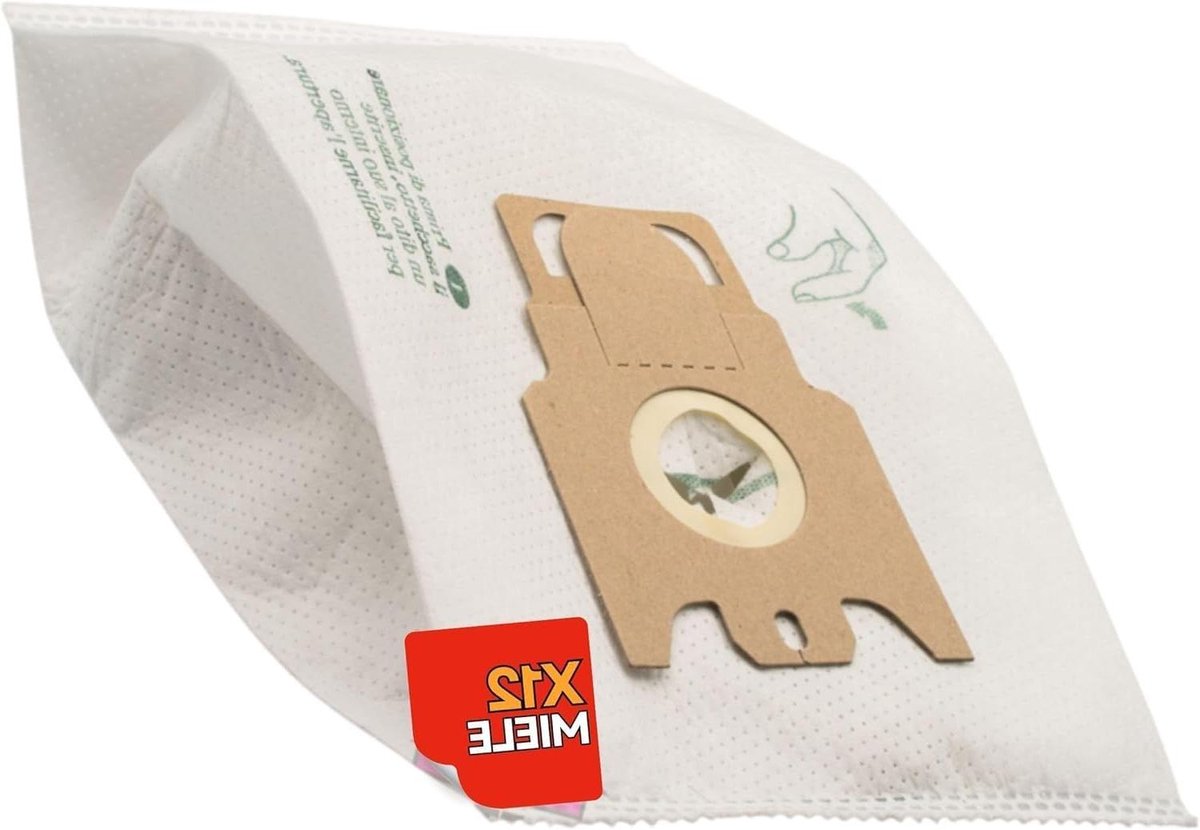 Stofzuigerzakken - Zakken TNT - Schoon Huis - Geavanceerde Filtratie - 12 Stuks - Wit