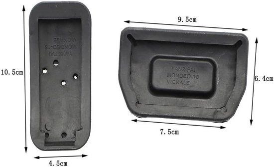 Pedaal Covers - Rem Gaspedaal - Autostijl Verbeteren - Antislip Ontwerp - 1 Stuks - Zilver — afbeelding 4