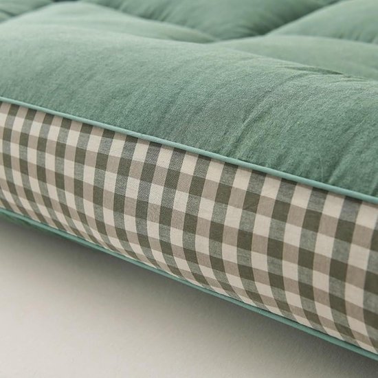 Japanse futonmatras - Vloerbed bank - Comfortabel slapen - Oprolbaar en opvouwbaar - Dikke uitvoering - Grijs — afbeelding 4