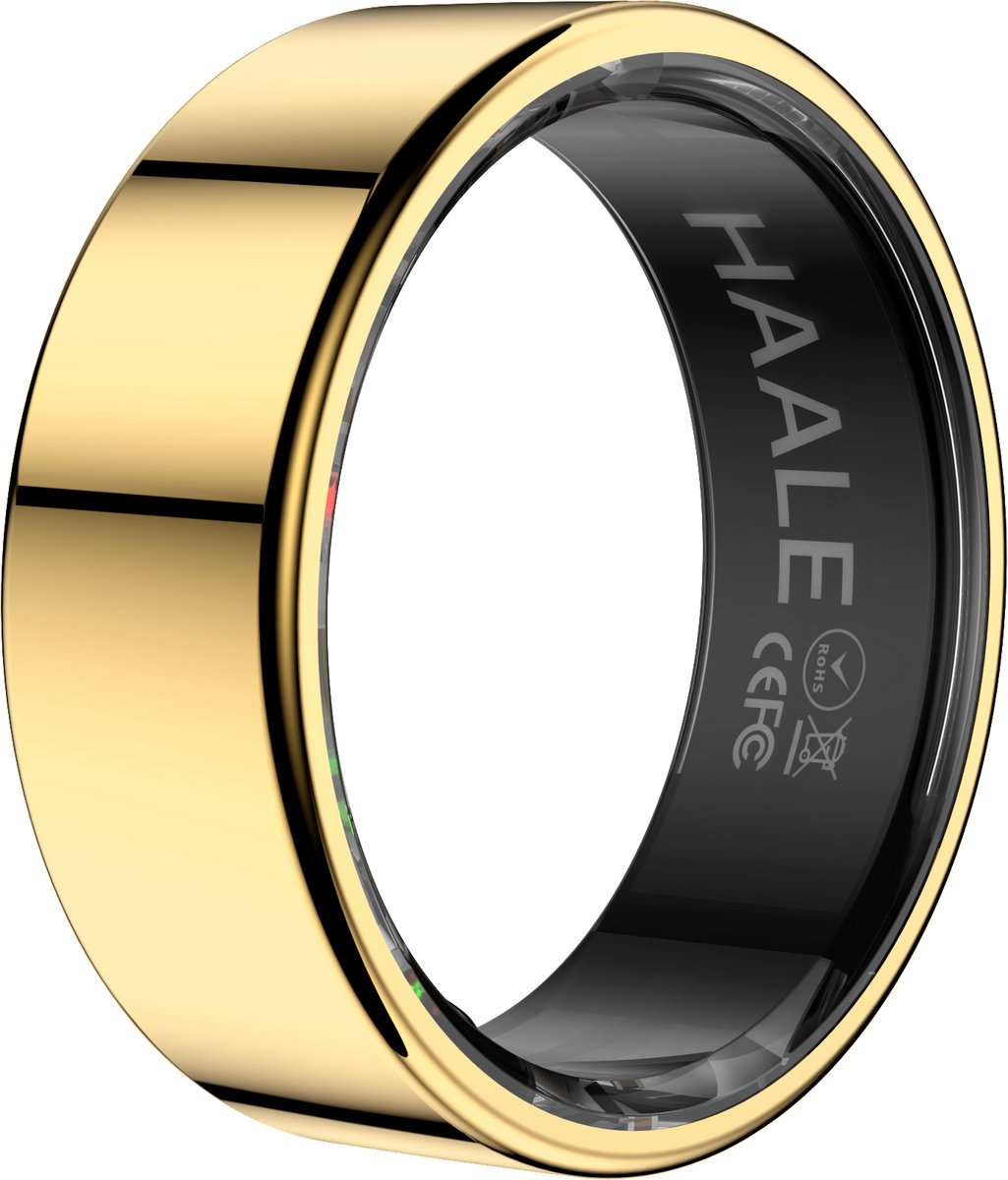 HAALE II Smart Ring met Oplaadcase - Gold - Size 8