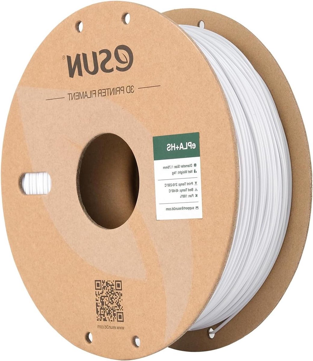 3D Printer Filament - PLA Plus - Snel Printen - Hoge Printsnelheid - 1.75mm 1kg - Wit