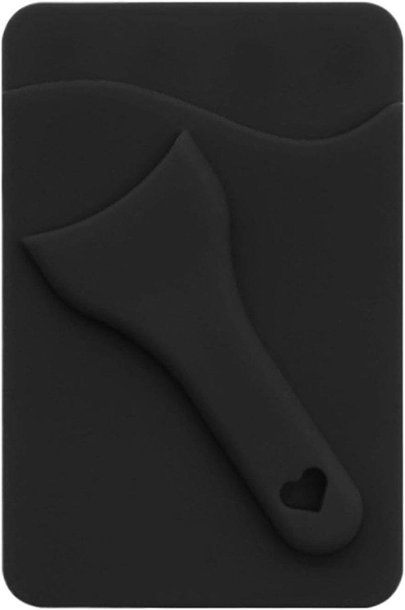 Telefoonkaarthouder - Kaarthouder Telefoon - Kaarten Meenemen - Sterke Zuiggreep - 8.6x5.7x1.2cm - Zwart