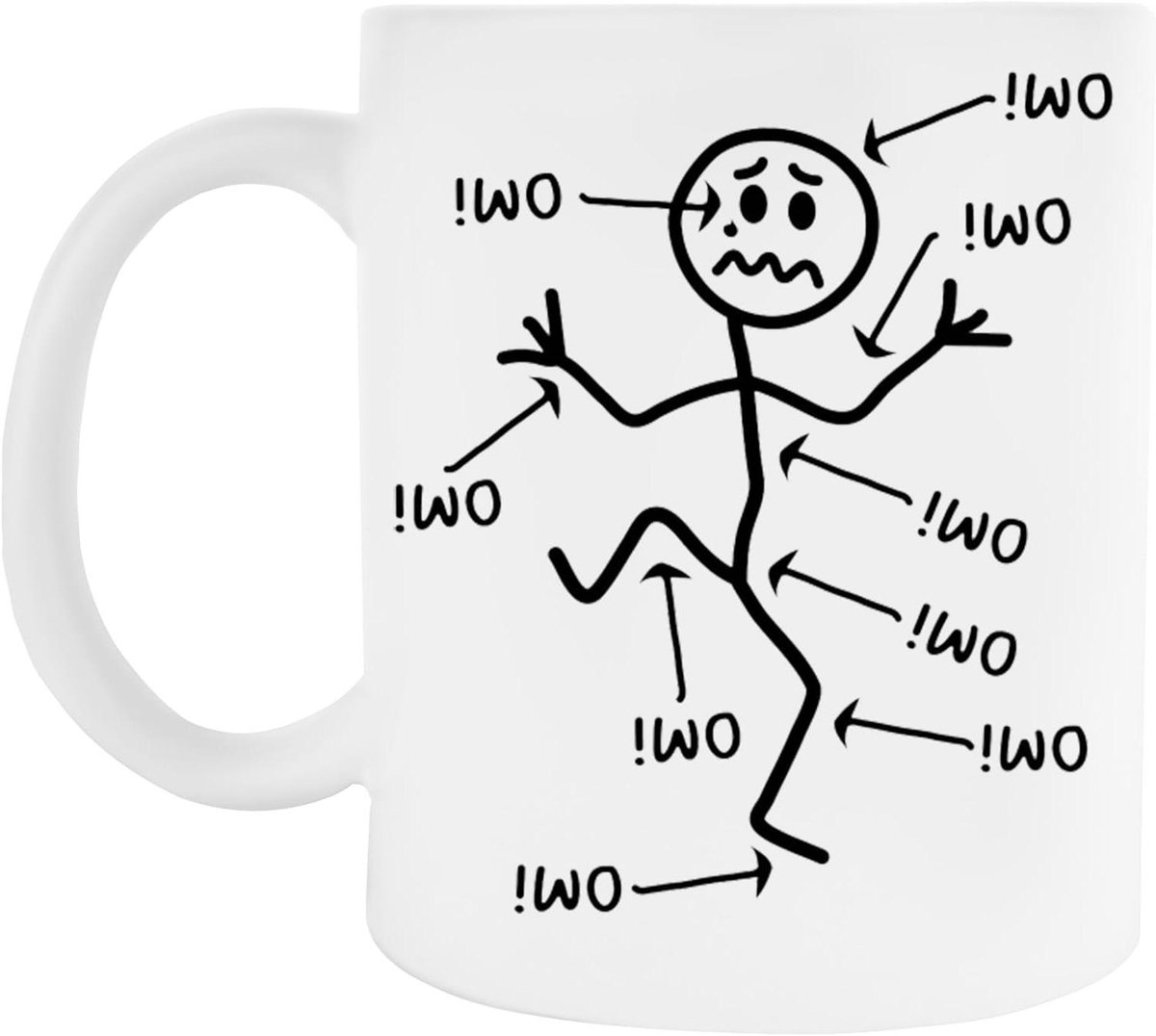 Keramische Mok - Koffiekopje Thee - Dagelijkse Drankjes - Duurzaam Materiaal - 330 ml - Wit