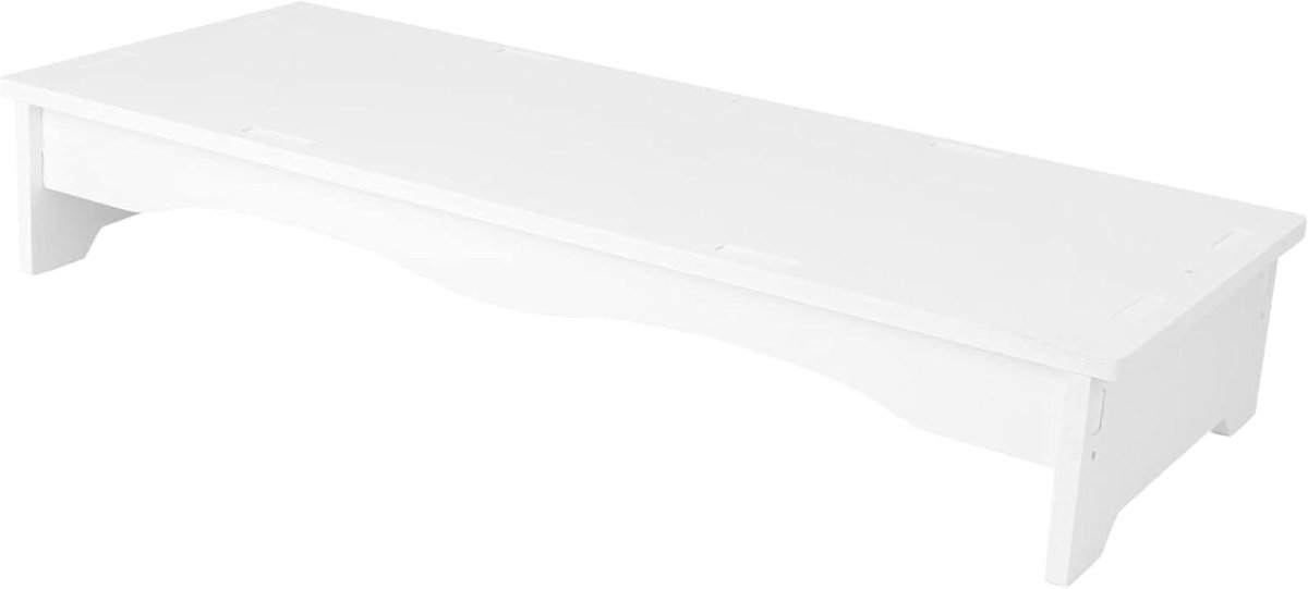 Monitor Verhoger - Bureau Verhoger - Ergonomisch Werken - Met Opbergruimte - 50 x 20 x 8.5 cm - Wit
