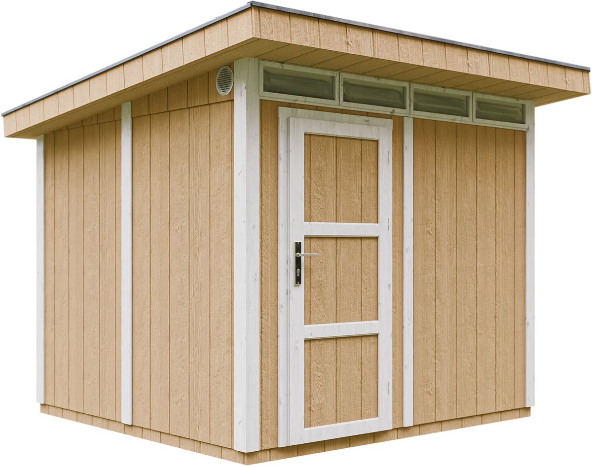 Bol.com Timbela M903-HARVEST HONEY - LP SmartSide Tuinhuis op houtbasis - 6 m² - 294x279xH237 cm - met vloer en verf aanbieding