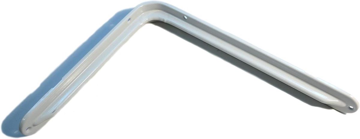 Plankdragers Wandconsole - Planksteunen Hoek - Planken Ophangen - Wit Poedercoating - 30x23 cm - Wit