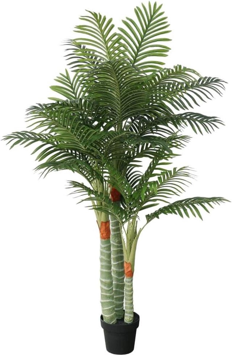 Kunstpalmboom - Kunstplant nepboom - Woonkamer decoreren - Realistische uitstraling - 180 cm - Groen