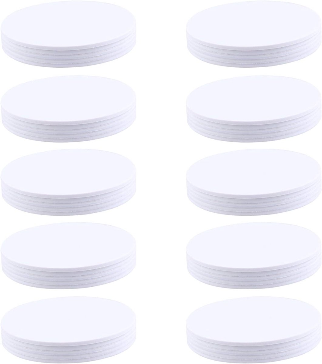 50 Stuks NFC Tags 25mm Ronde PVC Lege Witte Labels Geschikt voor Amiibo en TagMo, NXP Ntag215 Chips