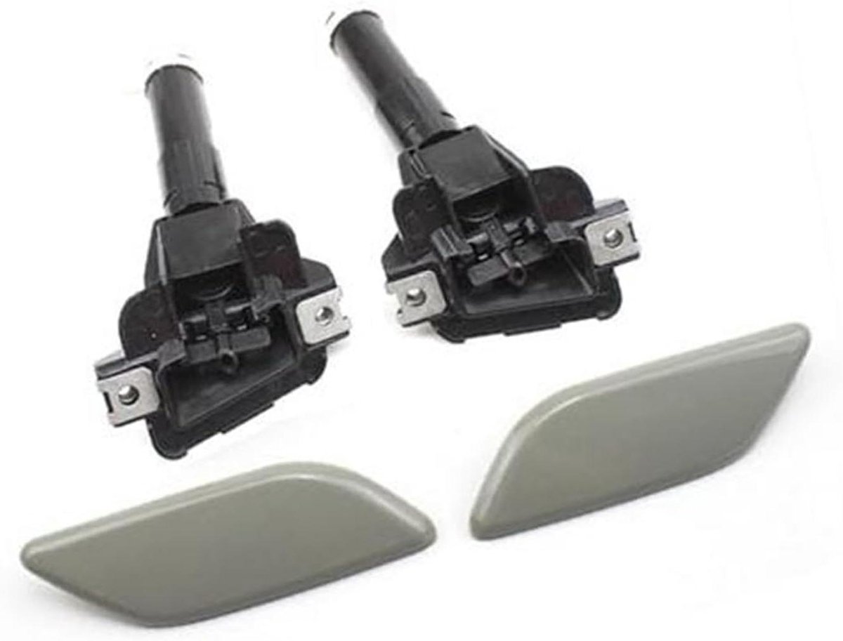 Koplampsproeier Covers - Sproeikappen Set - Auto Onderhoud - Nauwkeurige Pasvorm - Set van 4 - Zwart