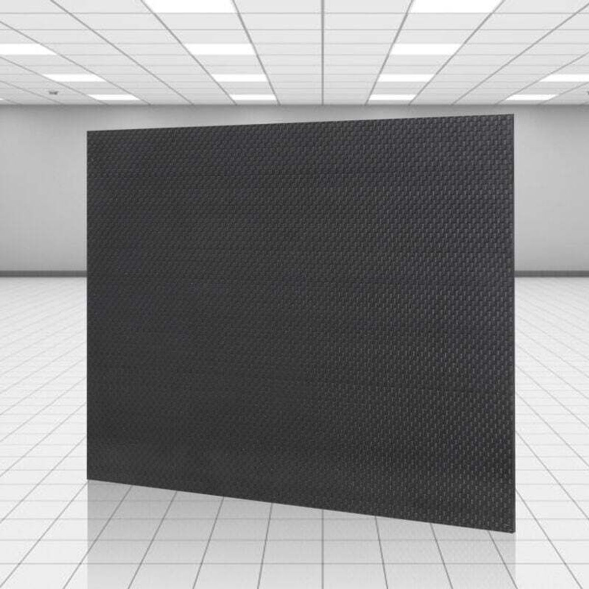 Hoogwaardige keperbinding koolstofvezelplaat geschikt voor een glanzend gepolijst oppervlak, afgeschikt vooringen 200 x 300 x 0,5 mm.