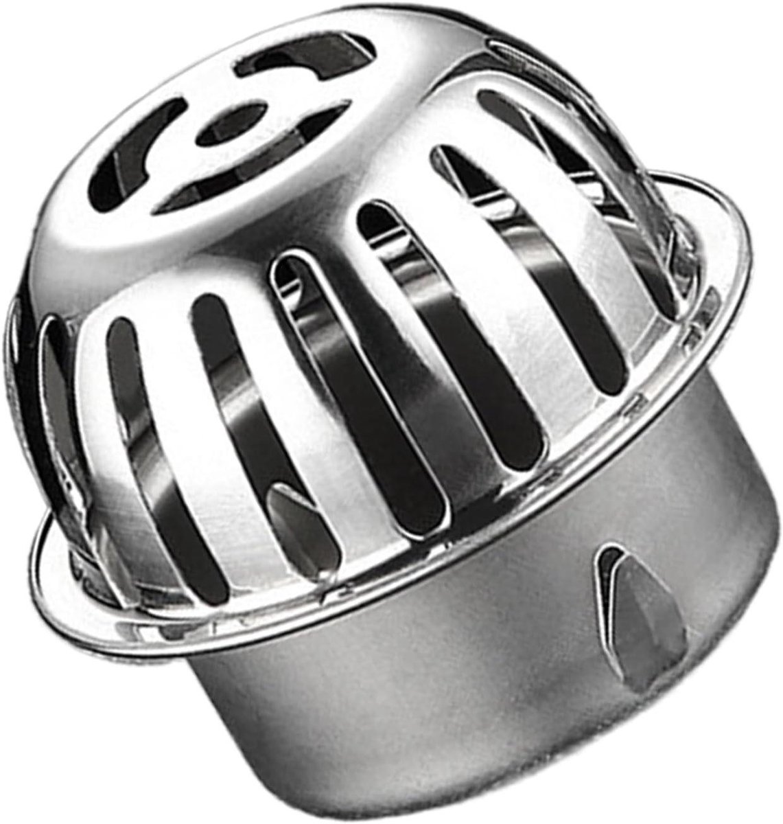 Afvoerrooster - Vloerafvoer - Voorkomt Verstoppingen - Gebogen RVS Haren - 75 mm / 110 mm - Zilver
