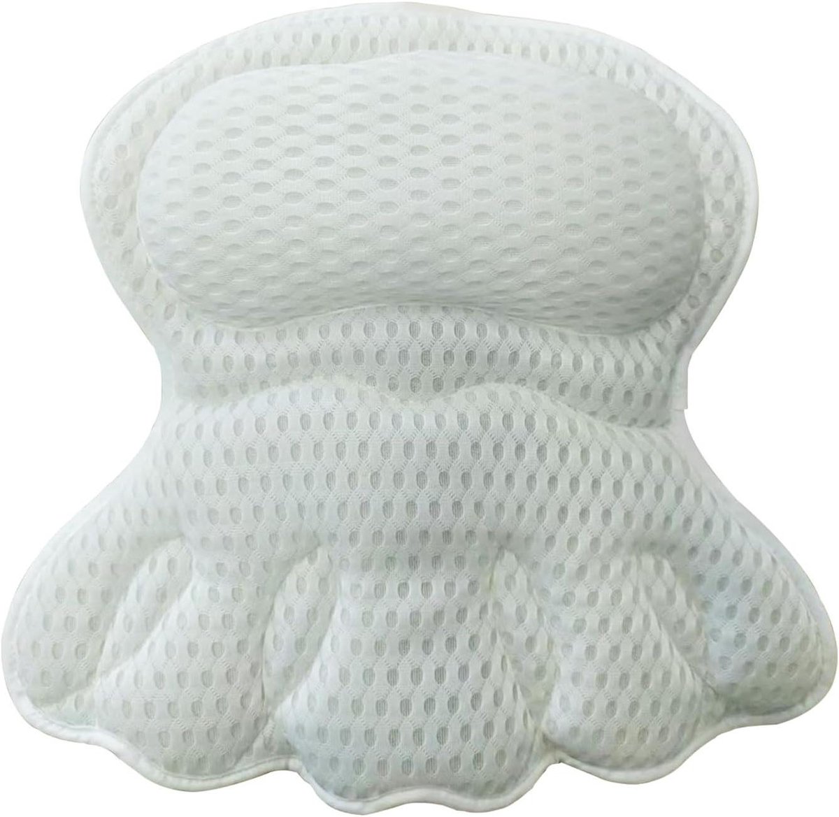 Badkussen - Neksteun - Ontspannen Baden - 4D Ergonomisch - 43x43 cm - Wit