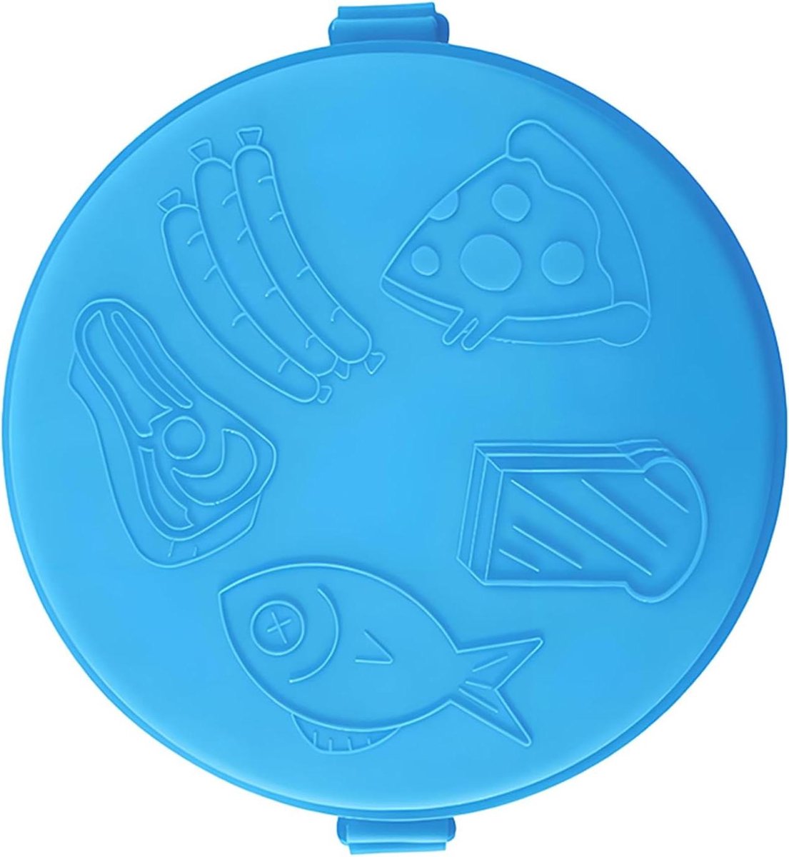 Magnetron Grillpan - Pizzaplaat Oven - Snel Koken - Snelle Opwarming - 25 cm Breed - Blauw