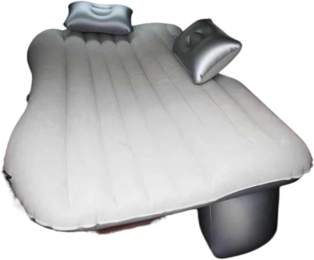 Luchtmatras Auto - Reisbed Bank - Kamperen Reizen - Duurzame Constructie - 130 cm Lengte - Grijs