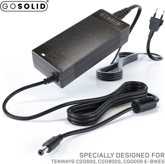 GO SOLID! ® Oplader geschikt voor Tenways CGO600, Tenways CGO009 elektrische fiets van GO SOLID! — afbeelding 2