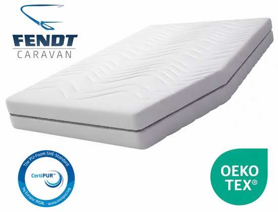 EasyBedden® Topper Frans Bed Fendt Caravan Maatwerk 135x196 circa 9...