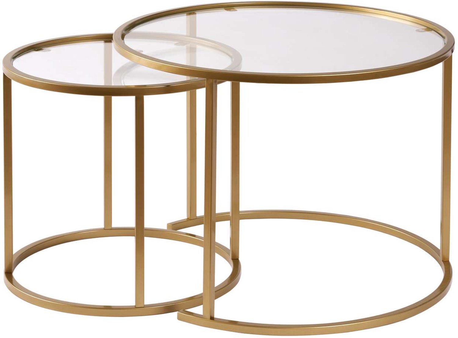 Skye Decor Aurum - Salontafelset - Goud/Transparant - 60 cm Goud, transparant