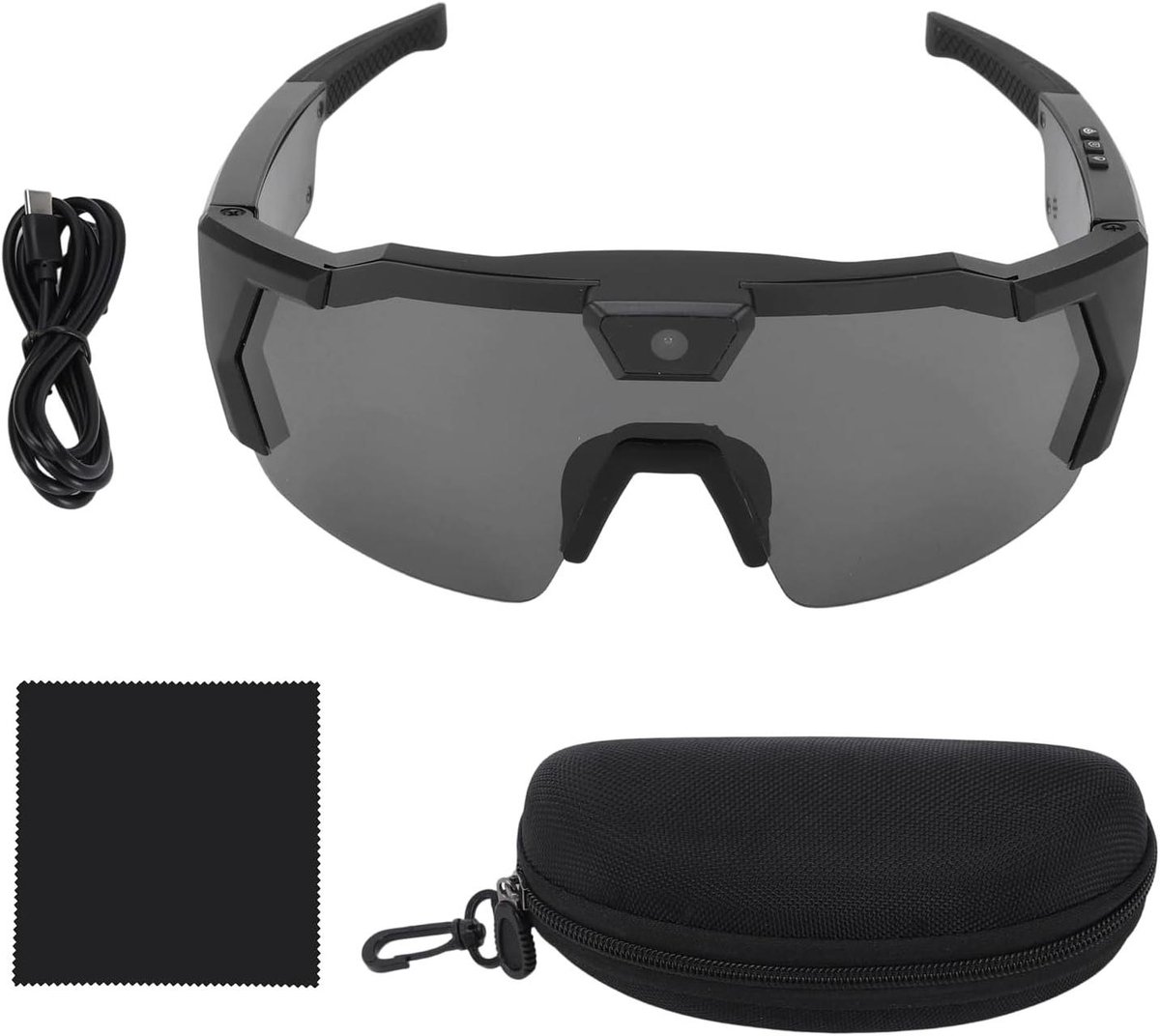 Slimme Bril - Camera Bril - Video Opnames - Intelligente Stabilisatie - 1080P HD - Zwart