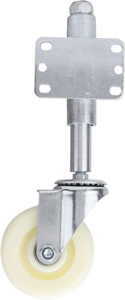 4 Inch Nylon Metaal Poortwiel met Veer, Zware Duurzame Caster voor Poorten en Hekken, 440lbs Draagvermogen