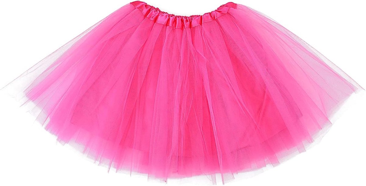 Elegante Roze Rokken voor Dames, 3 Laags Tulle Tutu, Perfect voor Feestjes en Bruiloften