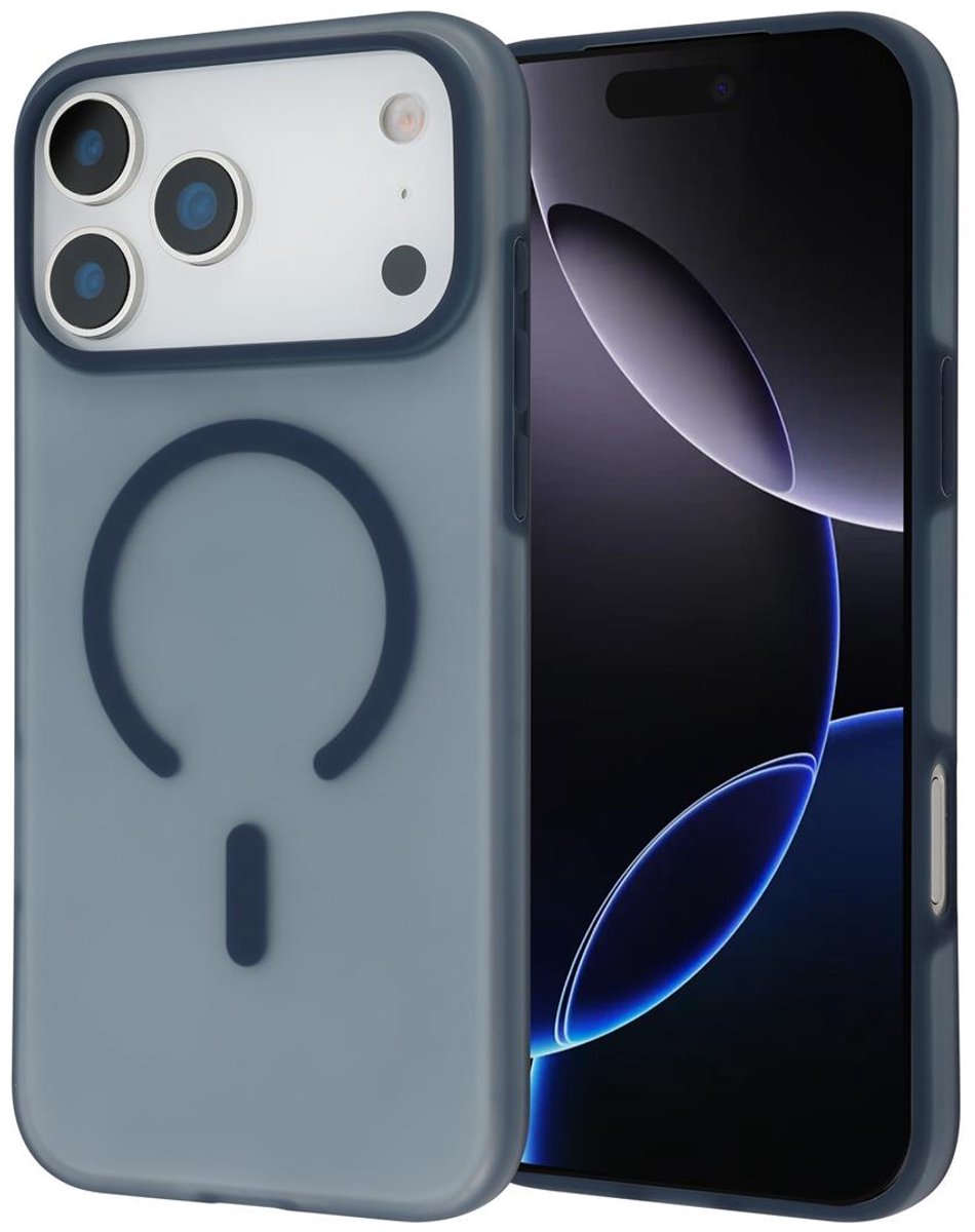 ScreenArmor MagSoft Case voor Apple iPhone 17 Pro Max - Donkerblauw